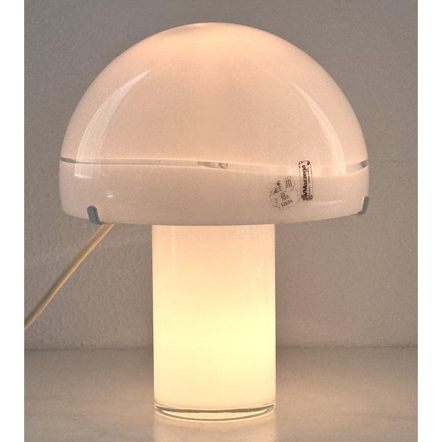White Carlo Nason for a.v. Mazzega Table Lamp Mod. Lt907, 1970s For Sale - Image 8 of 15