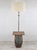1960s Walnut & Smoked Lucite Sidetable Floor Lamp Combo For Sale - Image 4 of 6