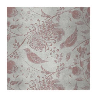 Flowers and Birds 3 Fabric Wall Covering by Chiara Mennini for Midsummer-Milano For Sale