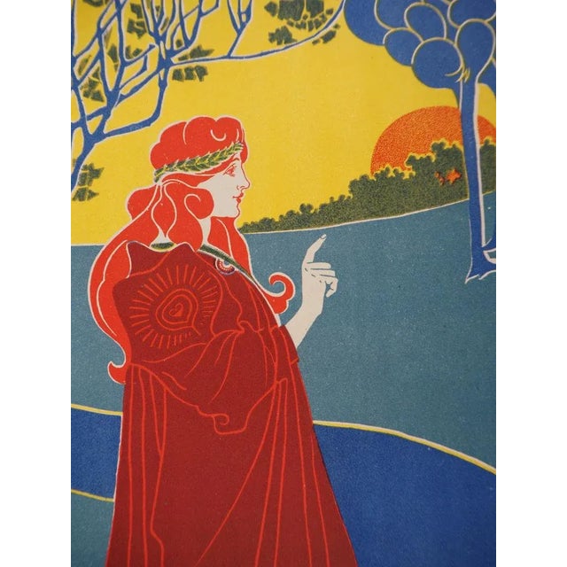 Louis John Rhead, The Sun, 1895, Original Lithograph For Sale - Image 4 of 12