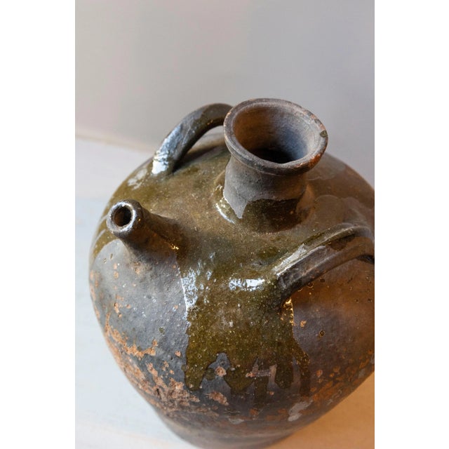 Ceramic 19th-Century French Glazed Earthenware Jar For Sale - Image 7 of 8
