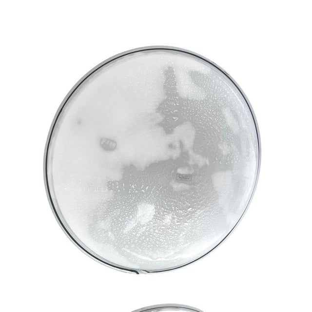 Murano glass wall lighting by vm-vetri, italy, late 1970s these are white murano glass ceiling or wall lights with a white...