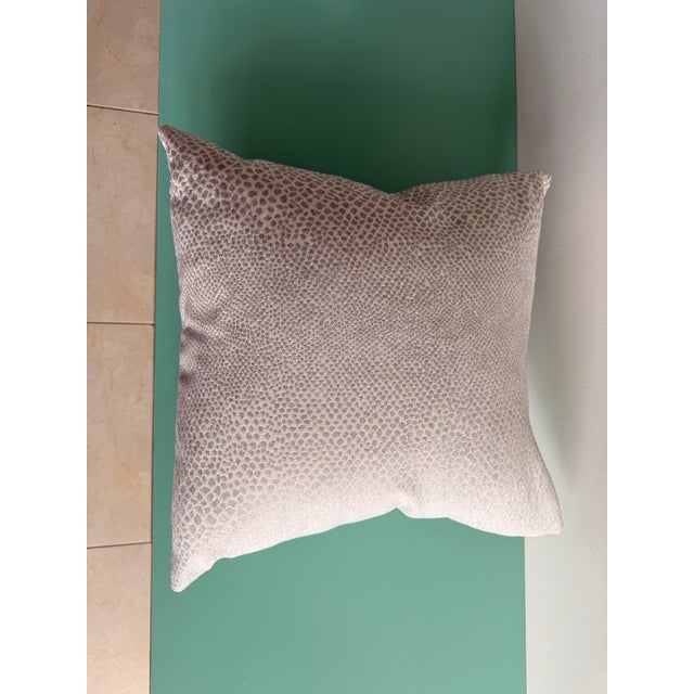 2020s Custom 20" Throw Pillow in Celadon and Ivory For Sale - Image 5 of 5