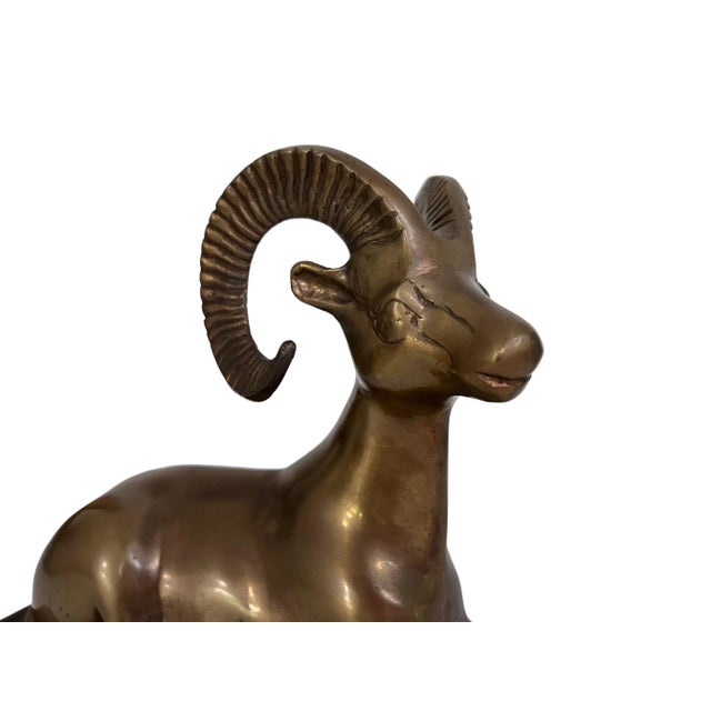 Mid 20th Century Bronze Ram For Sale - Image 9 of 11