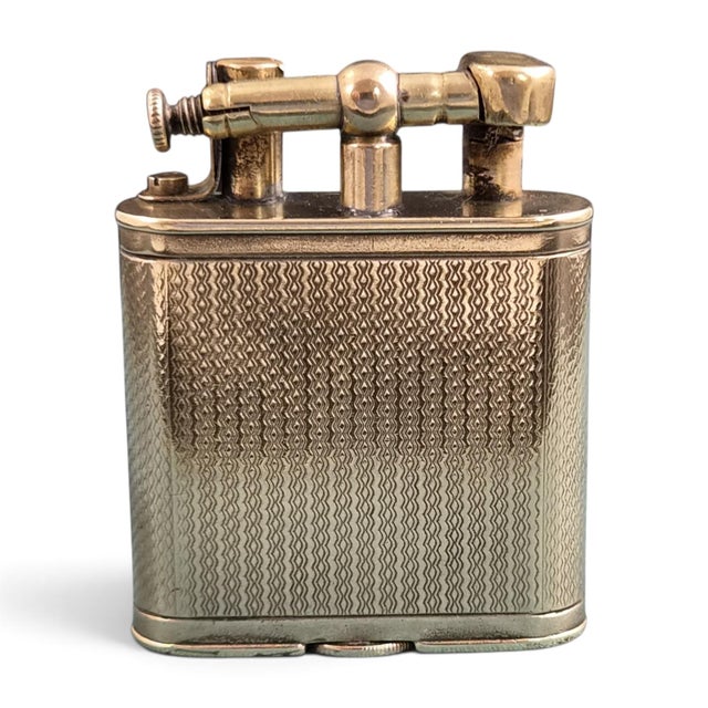 Gold-Plated B Straight-Arm Petrol Lighter from Dunhill, 1920s For Sale - Image 12 of 12