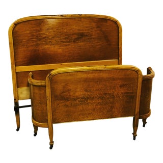 Early 20th Century Vintage Full Size Bed For Sale