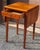 Mid 20th Century American Federal Style Solid Cherry Single Drawer Drop-Leaf Side Table For Sale - Image 4 of 14