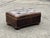 Foot Stool in Brown Leather For Sale - Image 3 of 14