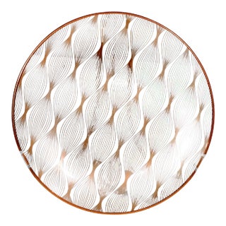 Danish Modern Gold Glass Svend Jensen Dish For Sale