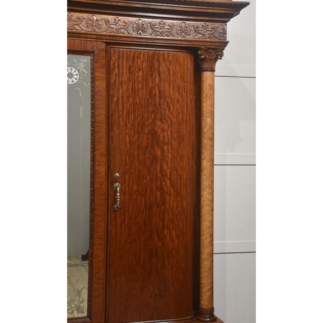 Antique Four-Door Mahogany Wardrobe, 1800s For Sale - Image 5 of 18