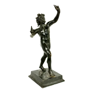 Dancing Faun of Pompeii Bronze Grand Tour Souvenir