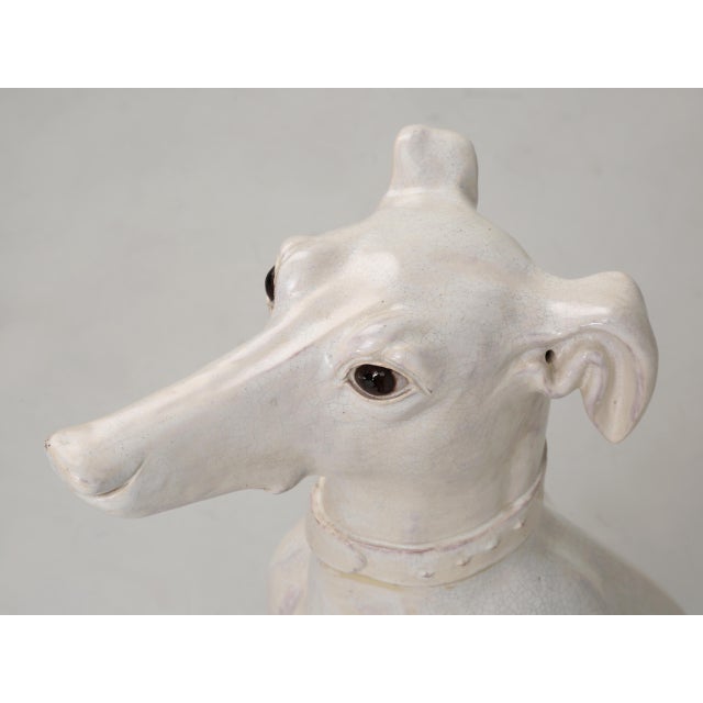 Vintage Italian Whippet Sculpture For Sale - Image 11 of 15