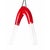 Two glowing glass tubes suspended from a single arched elastomer form — the biegung 02 redefines what a pendant light can...