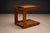 Geraldo De Barros for Hobjeto Bar Cart / Side Table in Brazilian Hardwood, Brazil, 1970s For Sale - Image 9 of 12