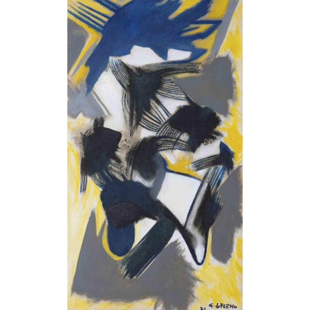 Giorgio Lo Fermo, Abstract Composition, Original Oil on Canvas, 2021 For Sale - Image 4 of 4