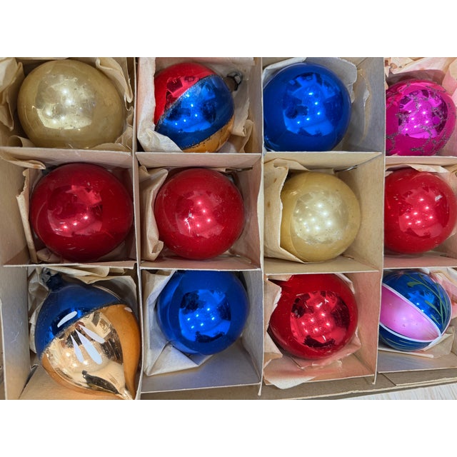 1950s Poland Glass Christmas Ornaments For Sale - Image 5 of 6
