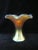 American Steuben Aurene 723 Gold Blue Iridescent Ruffle Art Glass Vase For Sale - Image 3 of 8