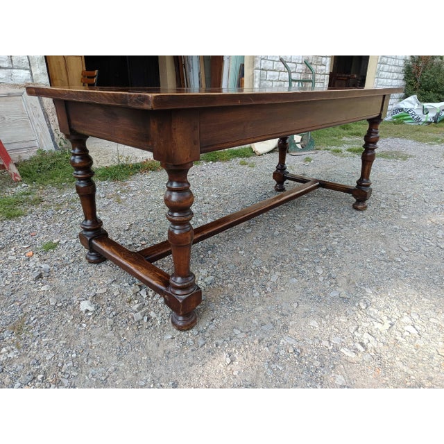 Beech Farmhouse Table, 1940s For Sale - Image 4 of 18