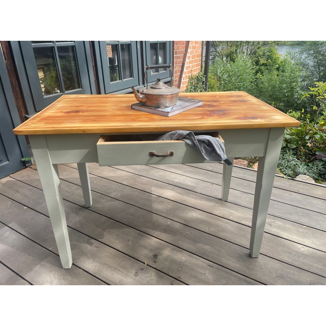 Antique Table in Fir, 1890s For Sale - Image 10 of 11