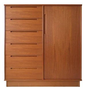 Mid 20th Century Danish Teak Gentleman’s Chest / Armoire by Nils Jonsson for Torring, Attributed