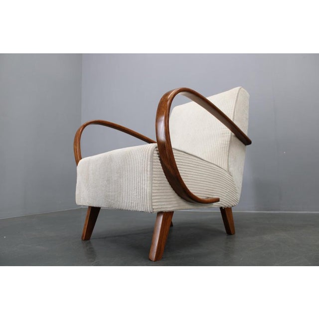 Wood Art Deco Lounge Chairs by Jindřich Halabala, 1940s, Set of 2 For Sale - Image 7 of 15