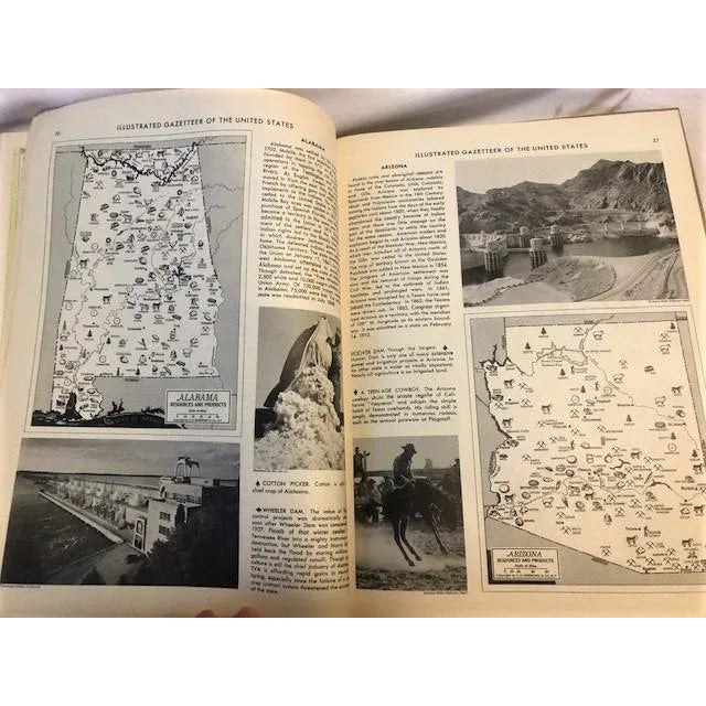 1956 Hammond Doubleday Illustrated World Atlas and Gazetteer For Sale - Image 9 of 13