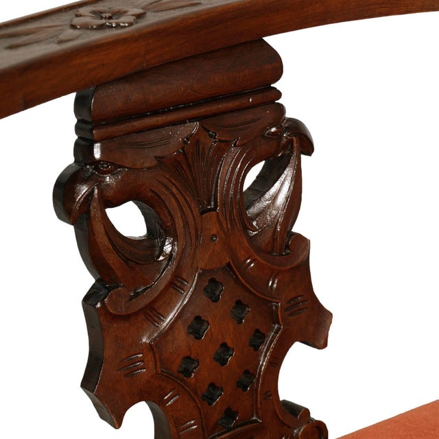 Two-Seat Carved Sofa by Testolini & Salviati, 1870s For Sale - Image 6 of 10