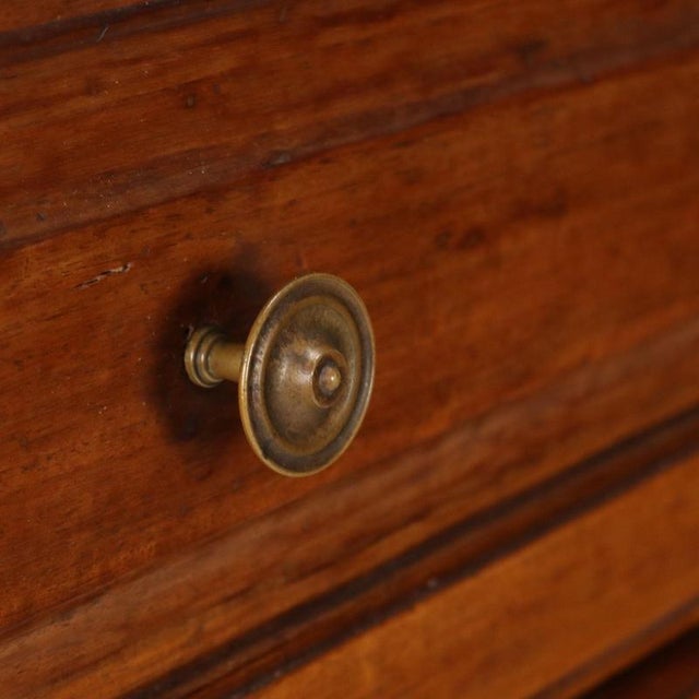 Wood Antique Late 18th Century Chest of Drawers in Walnut and Bronze, Italy For Sale - Image 7 of 12