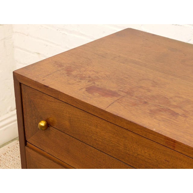 Mid Century Dresser With Gold Pulls For Sale - Image 12 of 12