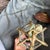 Vintage French Rococo-Style Hexagonal Brass & Glass Hall Lantern For Sale In New York - Image 6 of 6