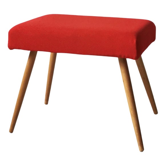 Vintage Stool with Integrated Pedal Ladder, 1970s For Sale