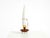 Mid-Century Modern Large Mid-Century Modern Table Lamp in Brass and Teak with Frosted Glass Shade, 1950s For Sale - Image 3 of 18