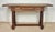 Elegant Spanish console table crafted in walnut featuring a single long drawer and beautifully turned barley twist legs....