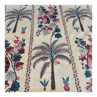 Robert Kime Palms on Cotton Fabric- 4 Yards For Sale