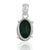 Metal Modernist 10.74 Ct Malachite Cabochon Solitaire Pendant in 925 Sterling Silver For Sale - Image 7 of 12