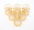Mid-Century Italian 24k Gilt Gold-Decorated Whiskey / Scotch Lowball Glass Set For Sale - Image 9 of 14