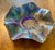 1910s Fenton Peacock Tail Blue Ruffled Dish For Sale - Image 10 of 12