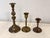 Brass Vintage Variegated Height Brass Candelabra & Candlestick Collection For Sale - Image 8 of 9