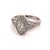 Diamond Ring 14k White Gold 0.45 TCW 4.88g Certified, Size 6.5 For Sale In New York - Image 6 of 13