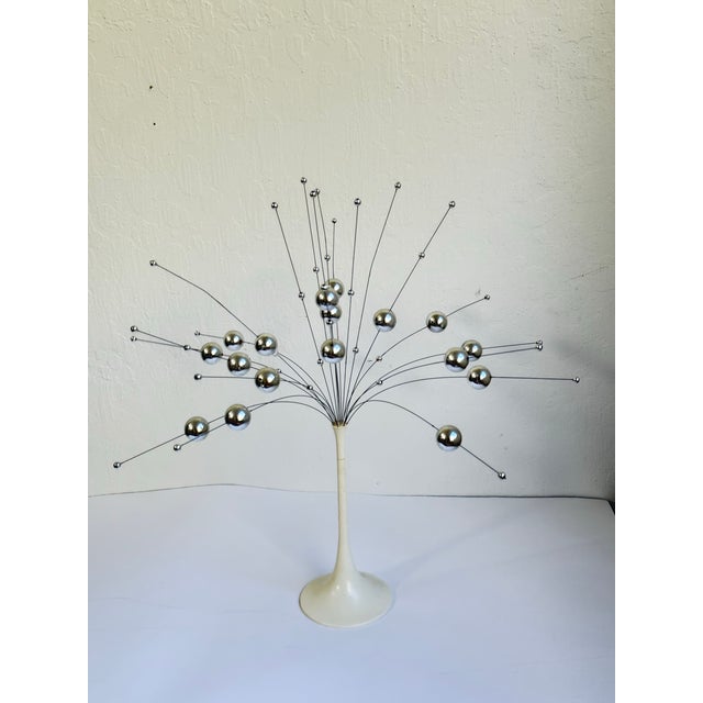 An exceptional, authentic 1960s kinetic ball sculpture designed for Laurids Lønborg, Denmark (often attributed to Conny...