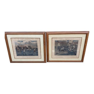 Alken, Henry the First Steeple-Chase on Record (Set of Two Framed) For Sale
