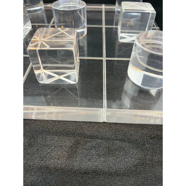 1970s Vintage Van Teal Tic Tac Toe, Lucite For Sale - Image 5 of 6