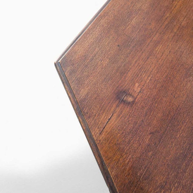 Early 20th Century Antique Carved Wood Round Dining or Center Table, Restored For Sale - Image 5 of 15