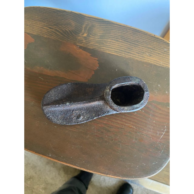 Early 20th Century Antique Iron Shoe Last Wall-Hung Decor / Paper Weight For Sale - Image 5 of 7