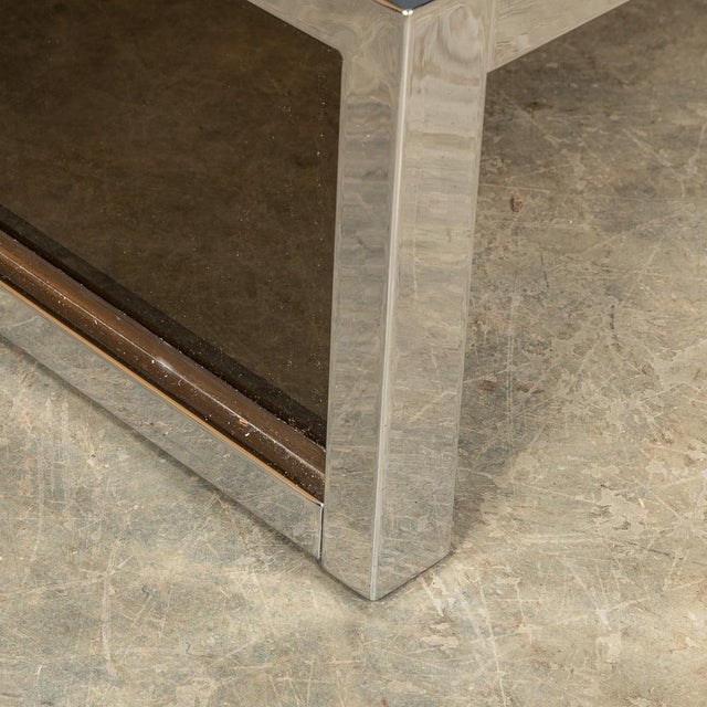 20th Century Chrome & Glass Side Tables, 1970s, Set of 2 For Sale - Image 11 of 15