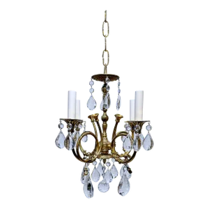 Vintage Spanish Bronze Chandelier