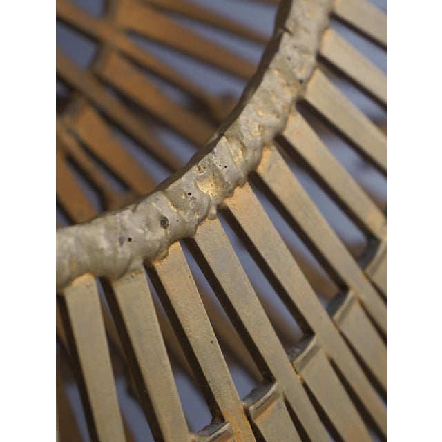 Gold William Bowie Mid Century Modern Brutalist Sunburst Sculpture For Sale - Image 8 of 10