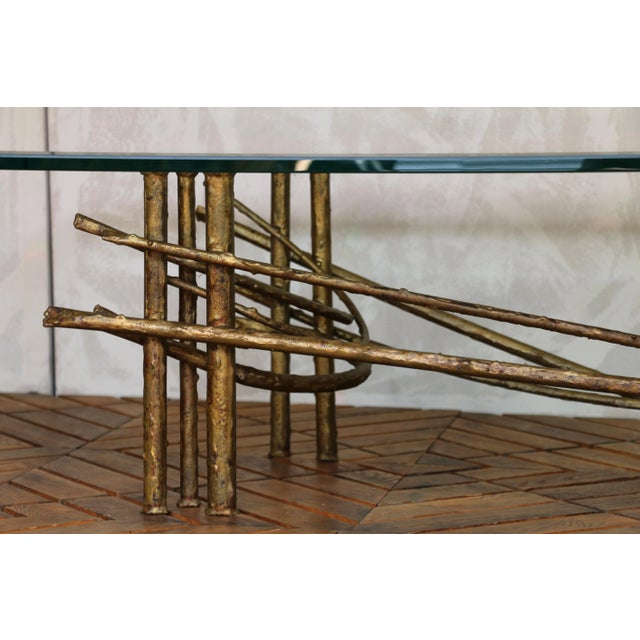 This extraordinary mid-century coffee table embodies the bold, artistic spirit of the Brutalist movement. Crafted in the...