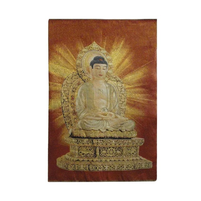 Tapestry Art Chinese Shakyamuni Buddha Loom Garphic For Sale In San Francisco - Image 6 of 6