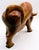 Wood Large Vintage Mid-Century Modern Hand Carved Wood Bull Sculpture For Sale - Image 7 of 11